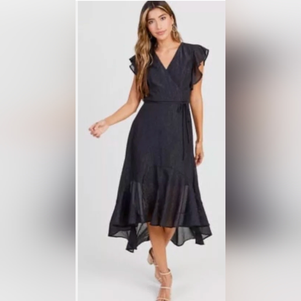 Altar'd State Black Midi Dress - Picture 2 of 13
